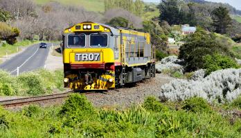 Train in countryside